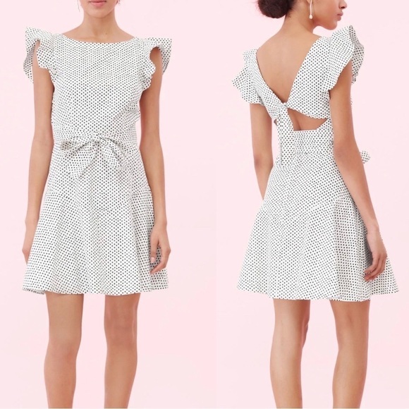 Rebecca Taylor La Vie Corinne Dot Dress Size M - Picture 1 of 11